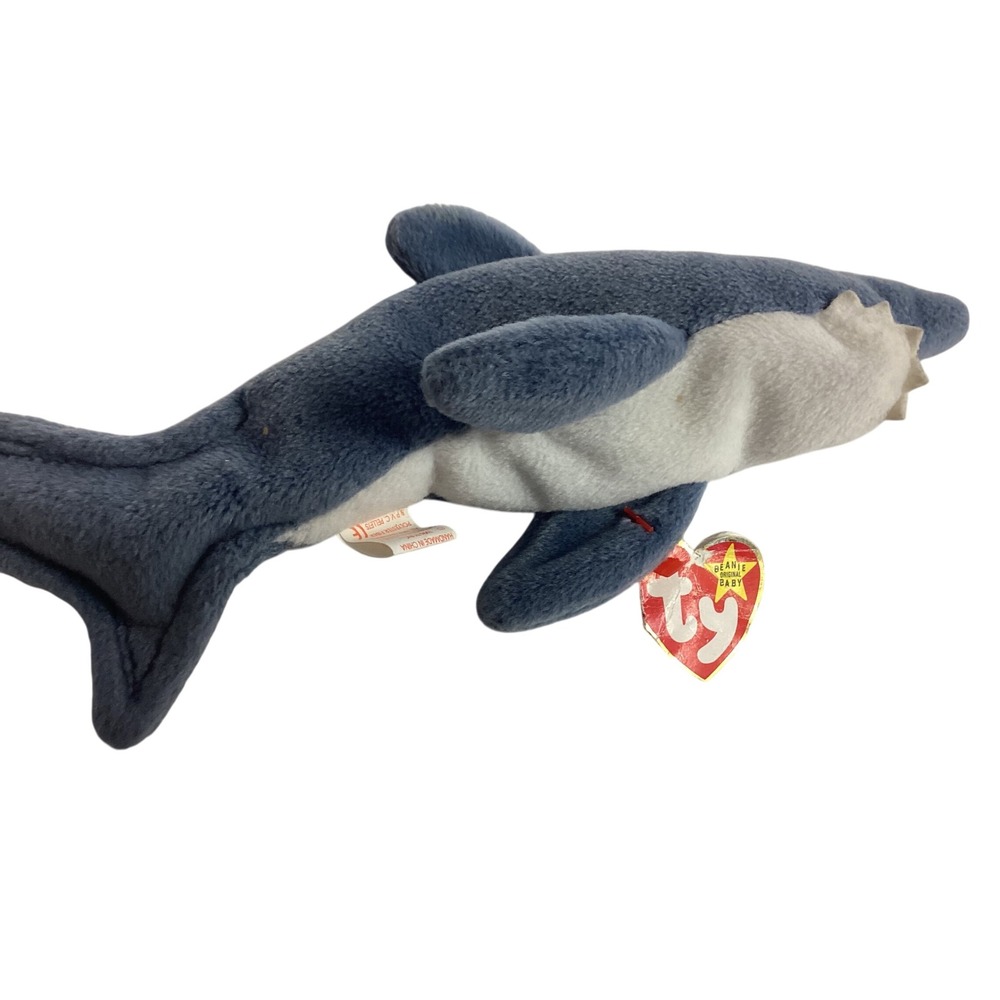 Ty Beanie Babies Crunch Shark Plush Stuffed‎ Animal Toy Collectible Kids